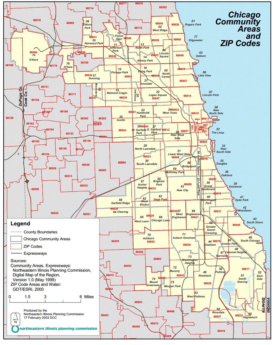 Chicago Zip Code Map Downtown United States Map