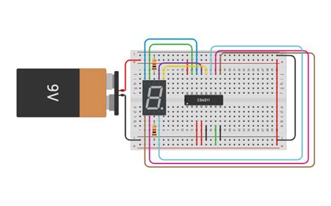 Circuit Design 7 Segement Display 1 Tinkercad