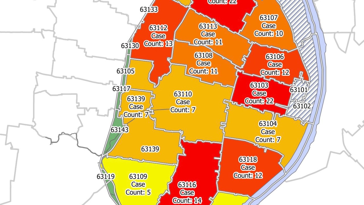 City Of St Louis Zip Codes Sema Data Co Op