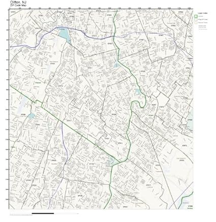 Clifton Nj Zip Code Map Tourist Map Of English