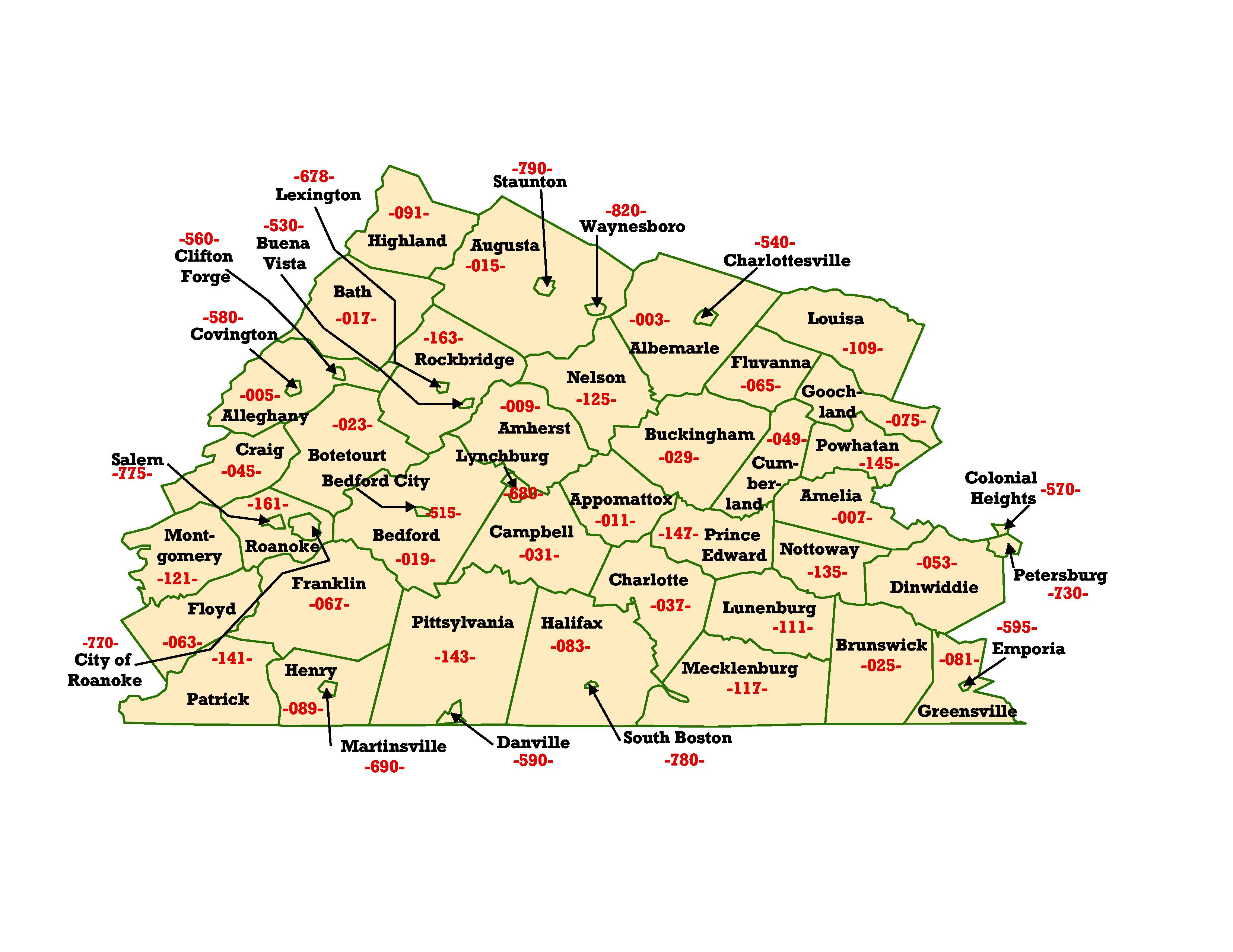 Clifton Va Zip Code Map