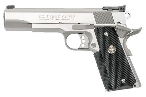 Colt Gold Cup Trophy 45 Auto Stainless Steel 1911 Pistol Sportsman S