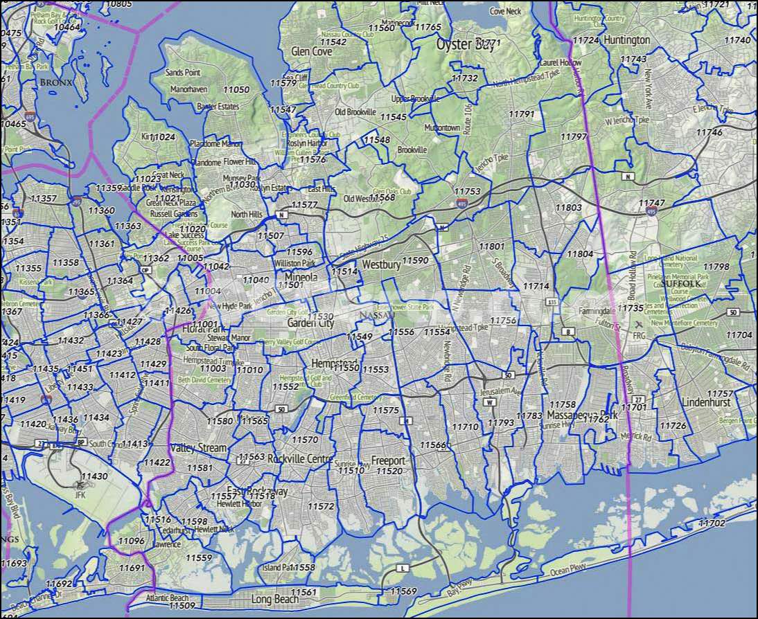 Columbia County Ny Zip Code Wall Map Red Line Style By Marketmaps