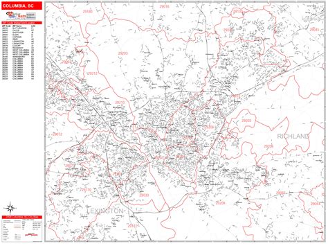 Columbia Zip Code Map