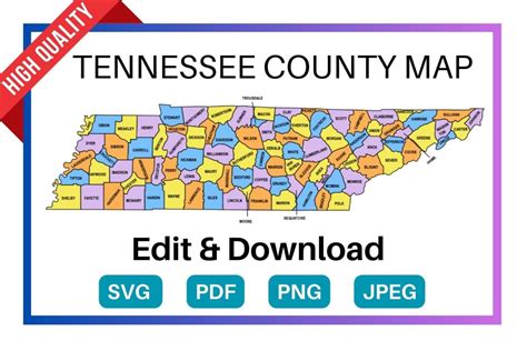 Design The Ultimate Tennessee County Map Now!