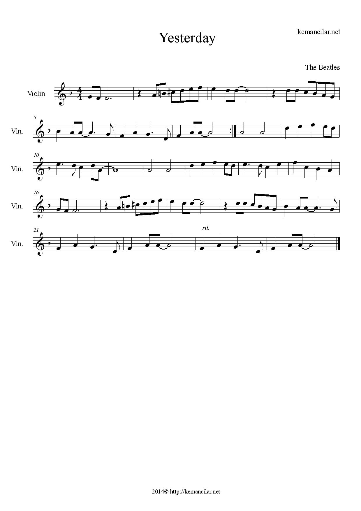 Did It Rain Yesterday Sheet Music For Piano Violin Mixed Duet