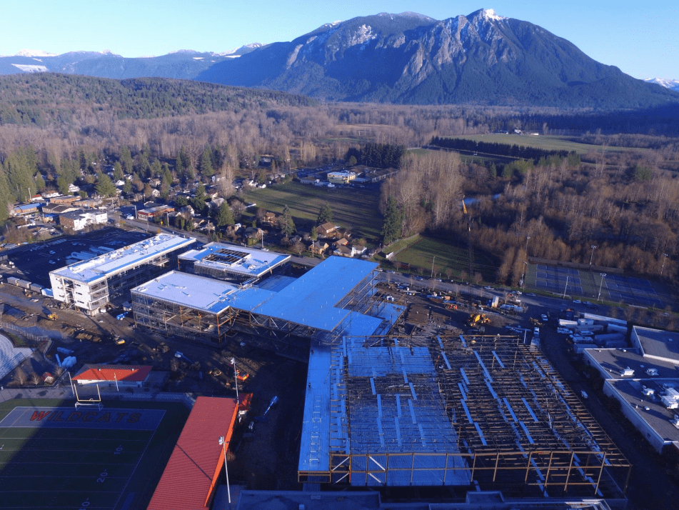 District Impressive Progress Continues On New Mount Si High School