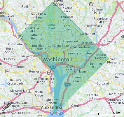 District Of Columbia Zip Code Maps Free District Of Columbia Zip Code