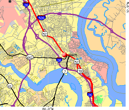 Downtown Charleston Sc Zip Code Map Map Of World