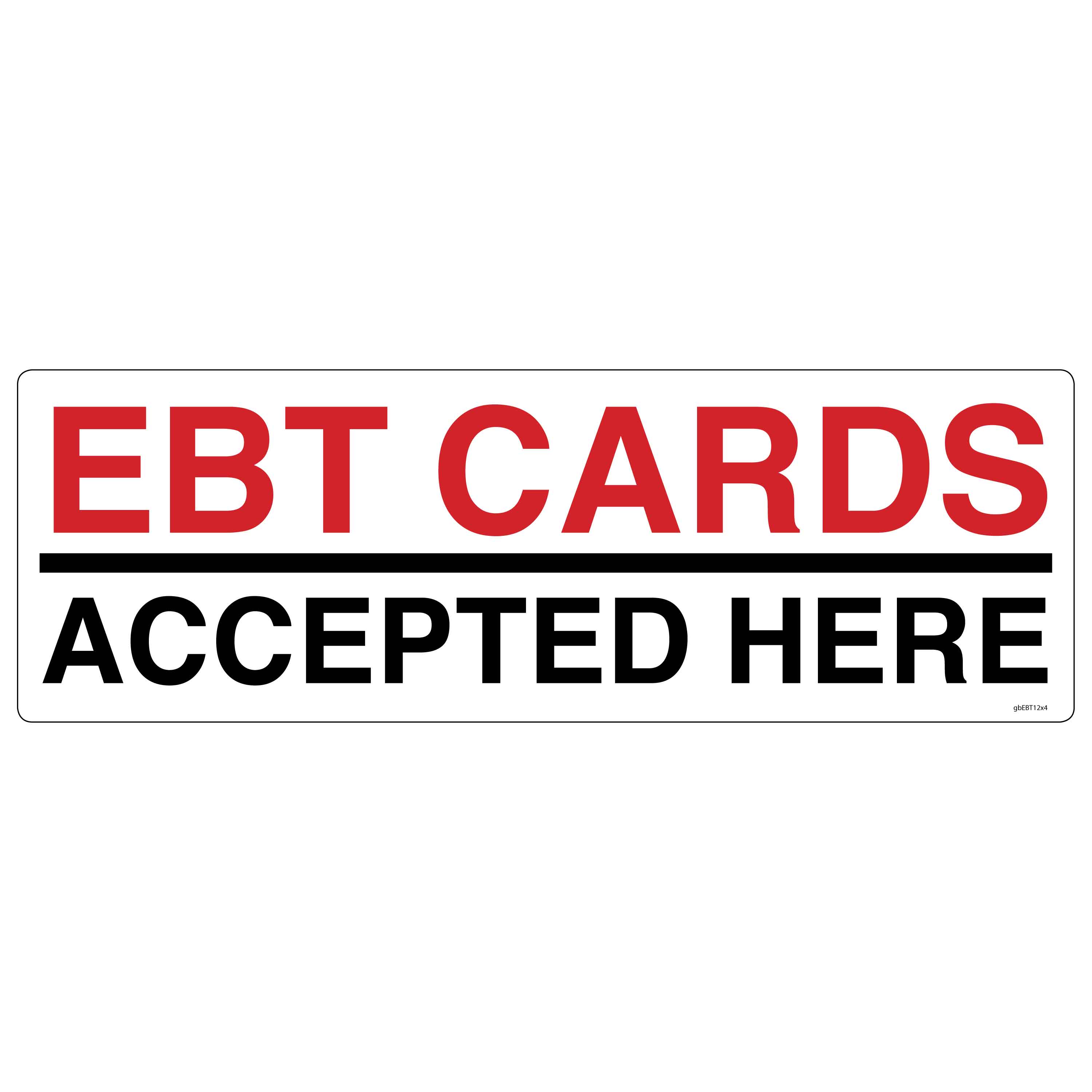 Ebt Card Not Accepted Decal Getbranded Com