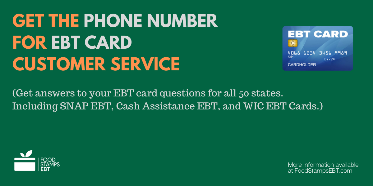 Ebt Card Phone Number Food Stamps Ebt