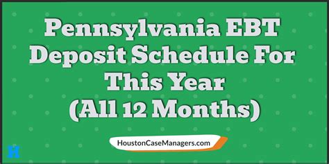 Ebt Pennsylvania Schedule