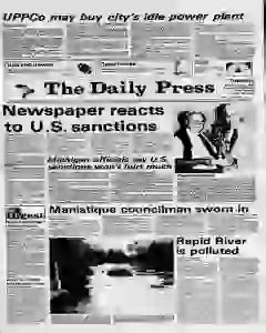 Escanaba Daily Press Archives Sep 10 1985 P 1