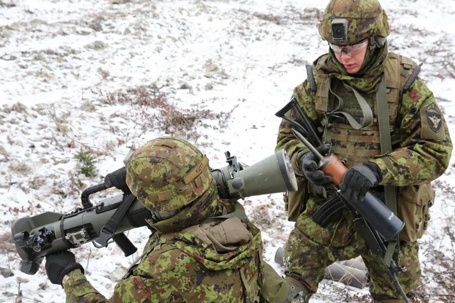 Estonian Junior Non Commissioned Officers Course Fires New Carl Gustaf