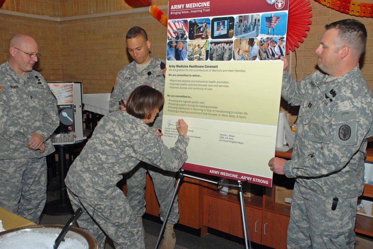 Evans Army Community Hospital Signs Army Medicine Healthcare Covenant