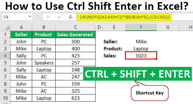 Excel 20 Ctrl Shift