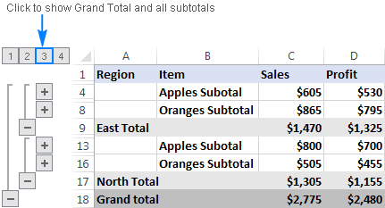 Excel Group Rows Automatically Or Manually Collapse And Expand Rows