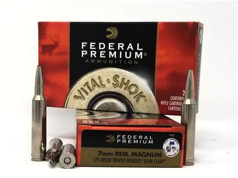 Federal 7Mm Rem Mag Ammunition Vital Shok P7rtt2 140 Grain Trophy