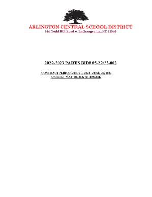 Fillable Online District Detail For Arlington Central School District