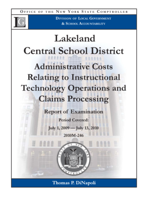 Fillable Online Osc State Ny Lakeland Central School District