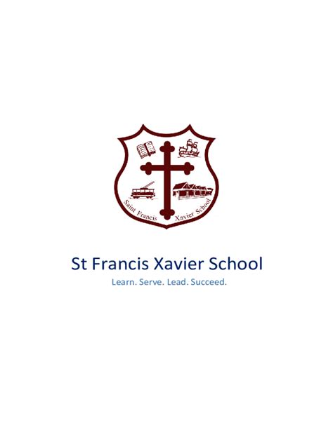 Fillable Online School Stfxb Orgst Francis Xavier Catholic School St