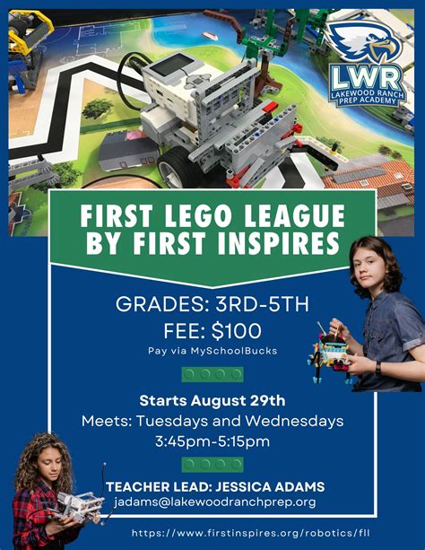 First Inspires Lego League Lakewood Ranch Preparatory Academy Lower