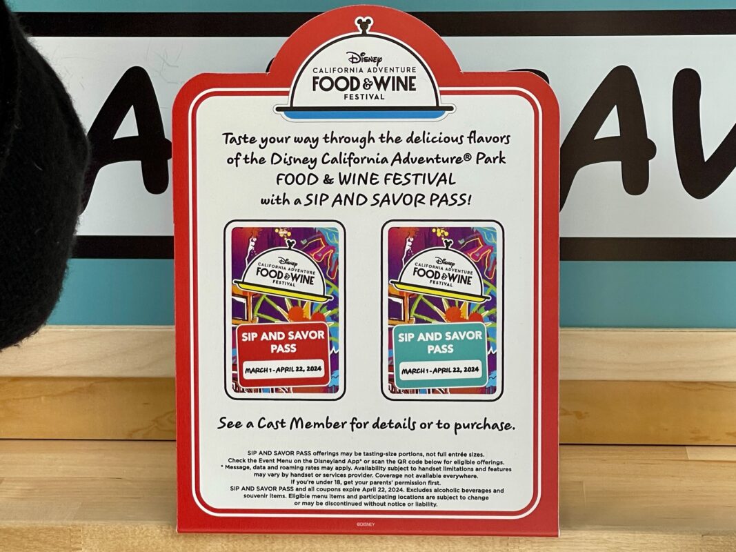 First Look At Tasting Passport Sip And Savor Pass For 2024 Disney California Adventure Food