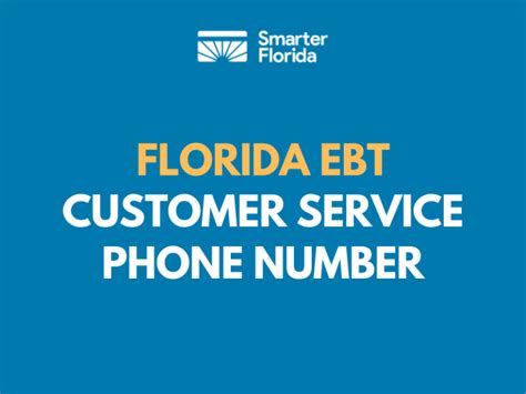 Florida Ebt Customer Service Number Smarter Florida