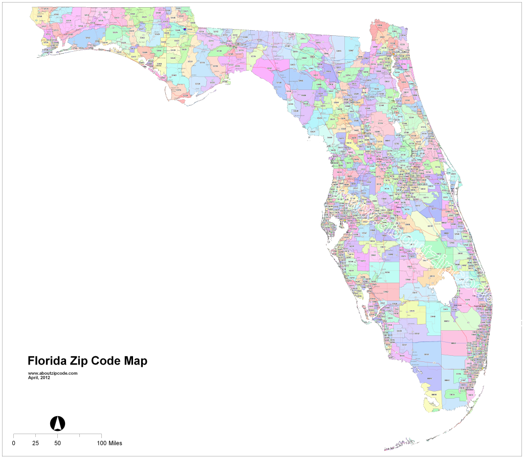 Florida Zip Code Map Florida Postal Code