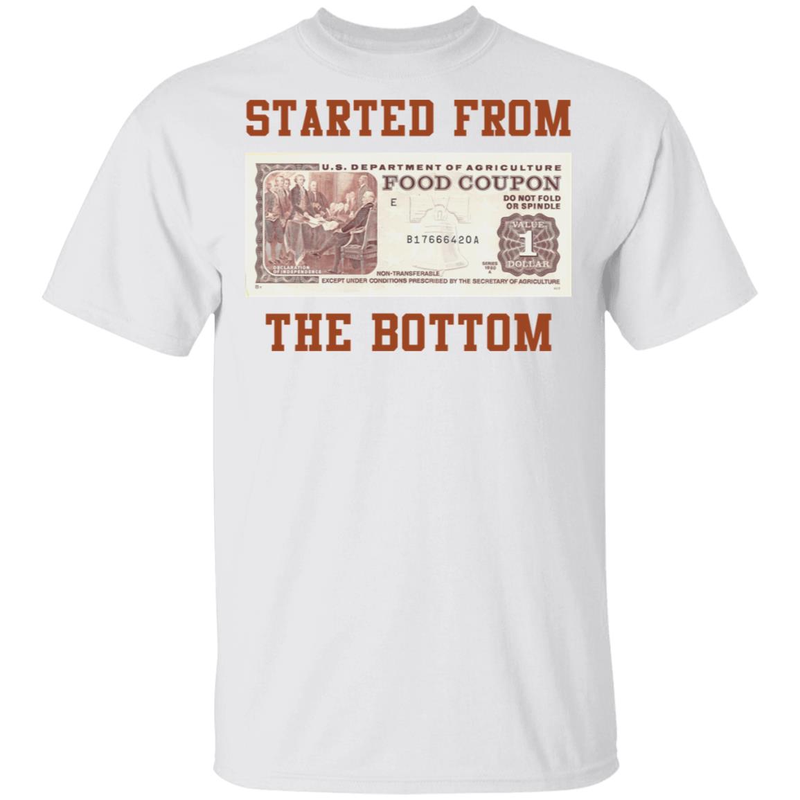 Food Coupon Food Stamp Started From The Bottom Shirt Sweatshirt Hoodie