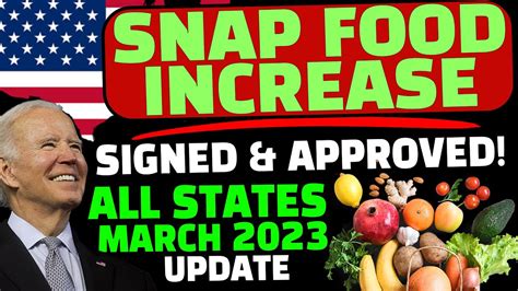 Food Stamps Update Approved Food Stamps Increase All States Ebt