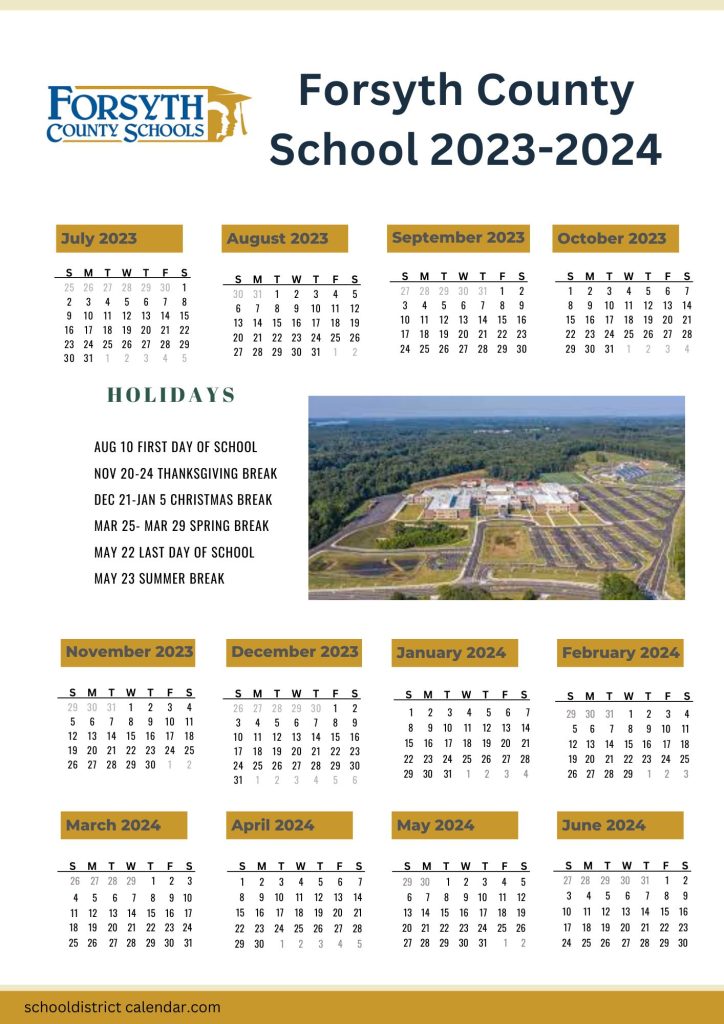 Forsyth County 2024 Calendar Vanya Zilvia