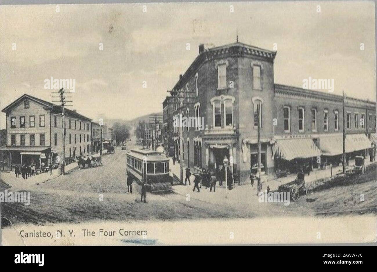 Four Corners Canisteo New York Stock Photo Alamy