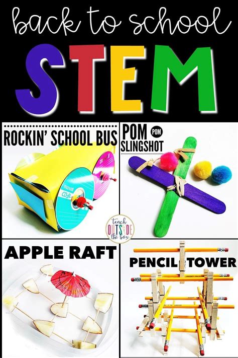 Four Low Prep Back To School Stem Challenges For Elementary Students