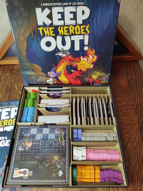 Free Stl File Keep The Heroes Out Board Game Insert And Organizer