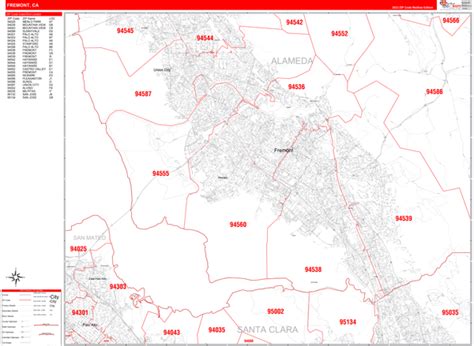 Fremont Ca Zip Code Map Map