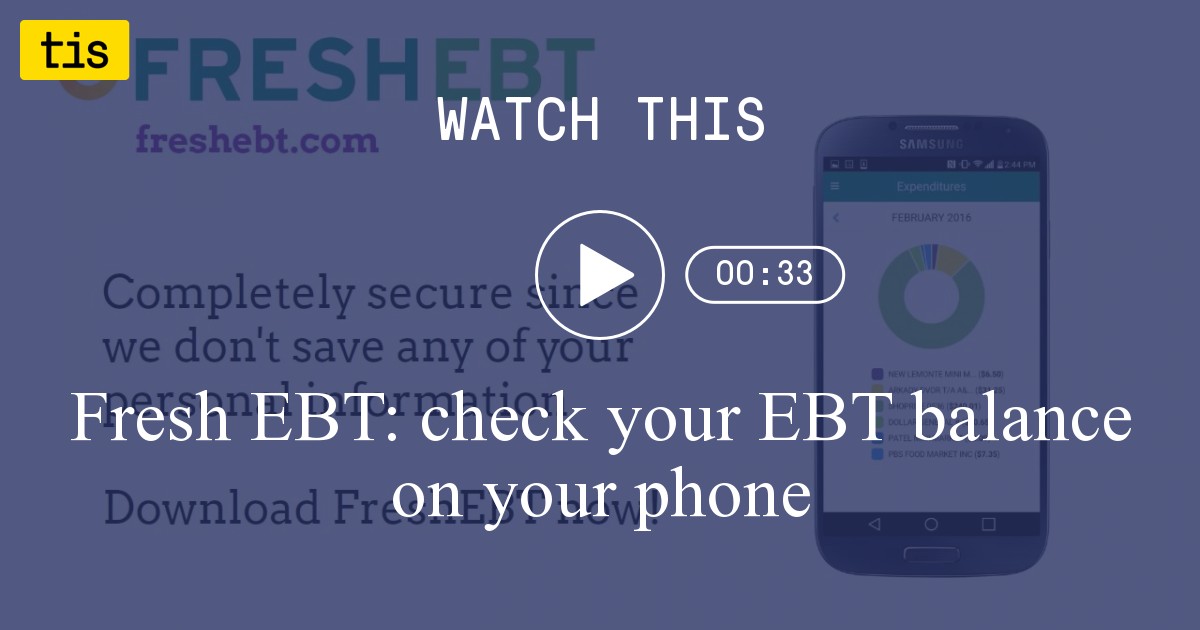 Fresh Ebt Check Your Ebt Balance On Your Phone The Innovation Station