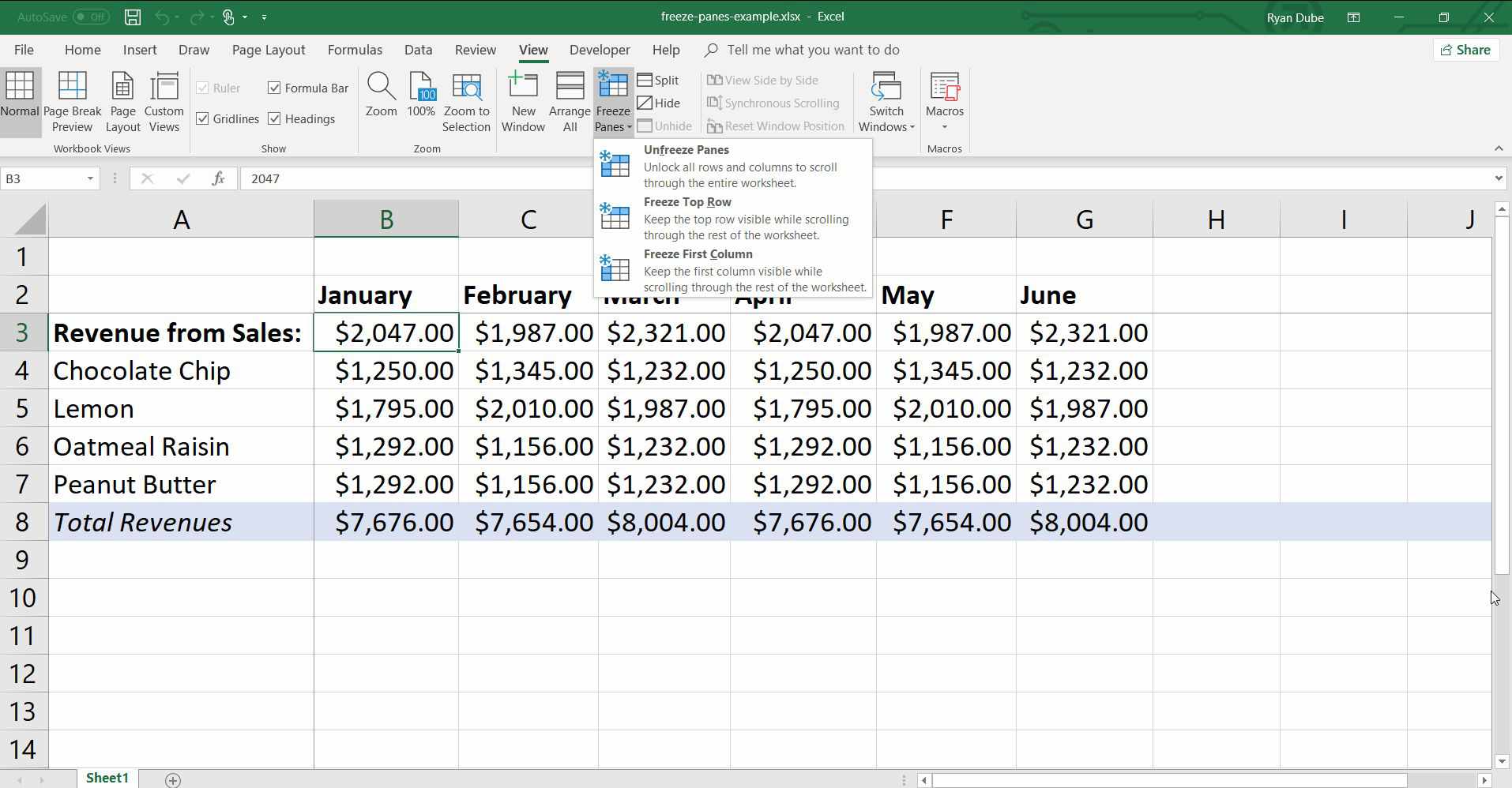 Full Guide To Freeze Panes Rows And Columns In Excel