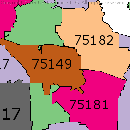 Garland Zip Code Map Alaine Leonelle