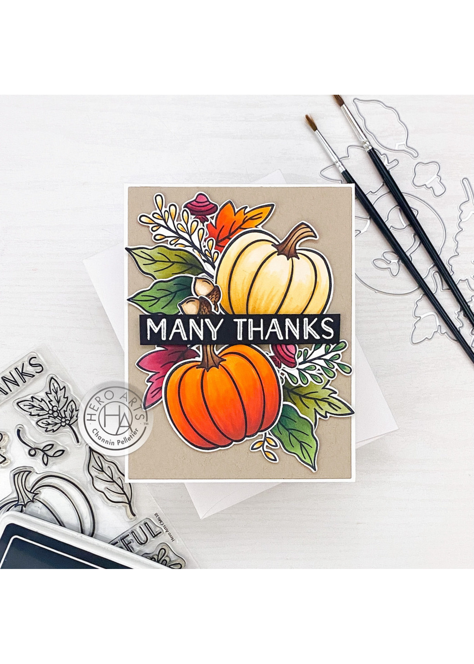 Grateful Pumpkin Stamp Die Bundle 085700937740