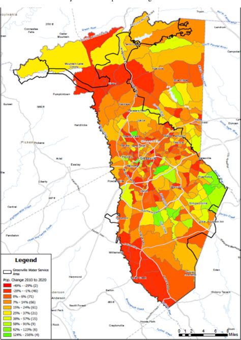 Greenville County 2010 2020 Population Change Download Scientific Diagram