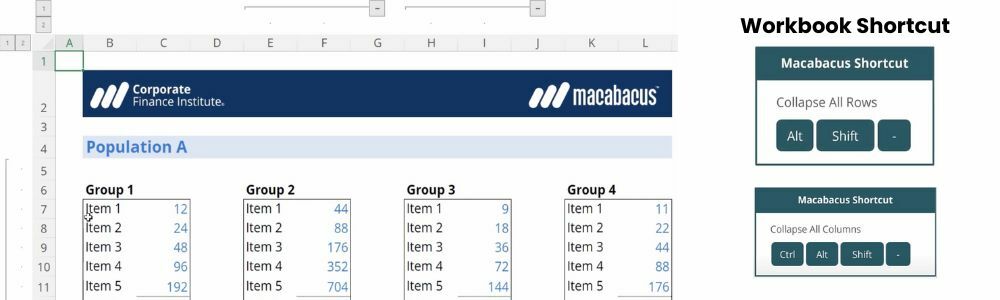 Group Collapse Expand Excel Rows Columns On All Worksheets