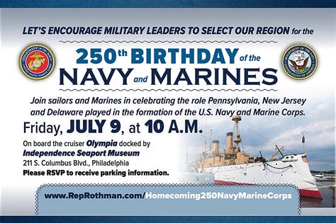 Help Celebrate The 250Th Anniversary Of The Navy Marine Corps