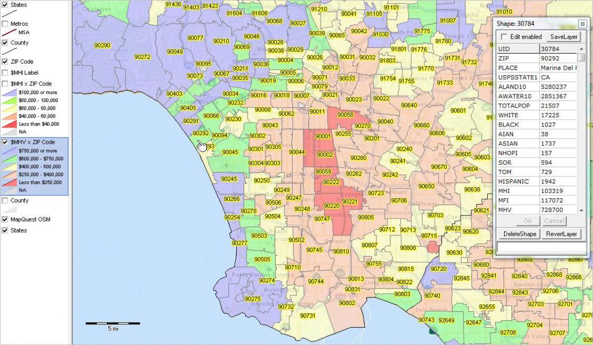 Hollywood Zip Code Map Map Of Italy