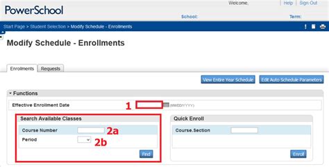 How Do I Enroll A Student Into A Course Section In Powerschool