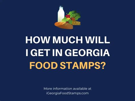 How Much Will I Get In Food Stamps In Georgia Georgia Food Stamps Help