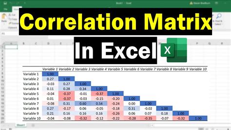 How To Create And Interpret A Correlation Matrix In Excel