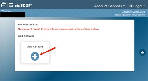 How To Create Ebt Edge Account Add Your Card Food Stamps Ebt
