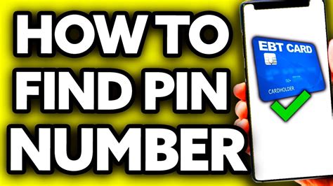 How To Find Ebt Pin Number Full Guide Youtube