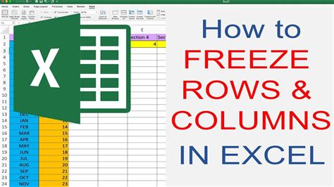 How To Freeze Columns And Rows In Excel Using Freeze Panes Youtube